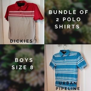 Polo Shirt Bundle – Boys 8 – Dickie’s & Urban Pipe